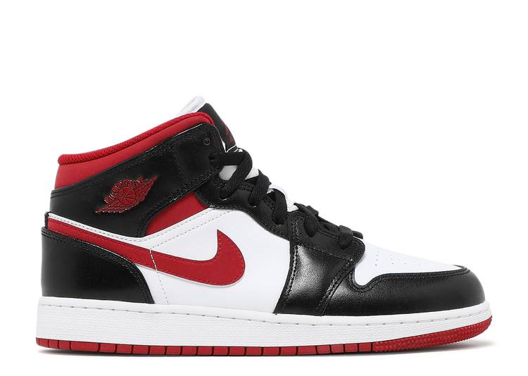 Jordan 1 Mid Gym Red Black White (GS) - The Hype Kelowna