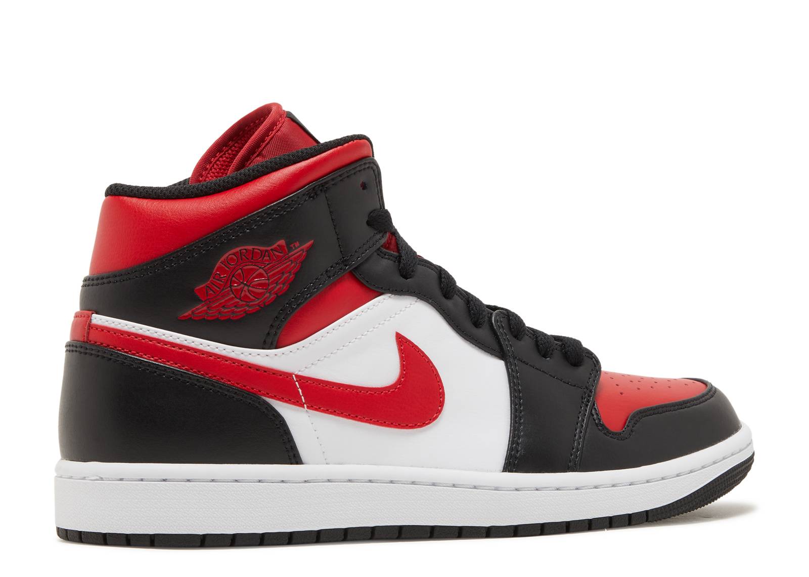 Jordan 1 Mid White Black Red (2022) - The Hype Kelowna