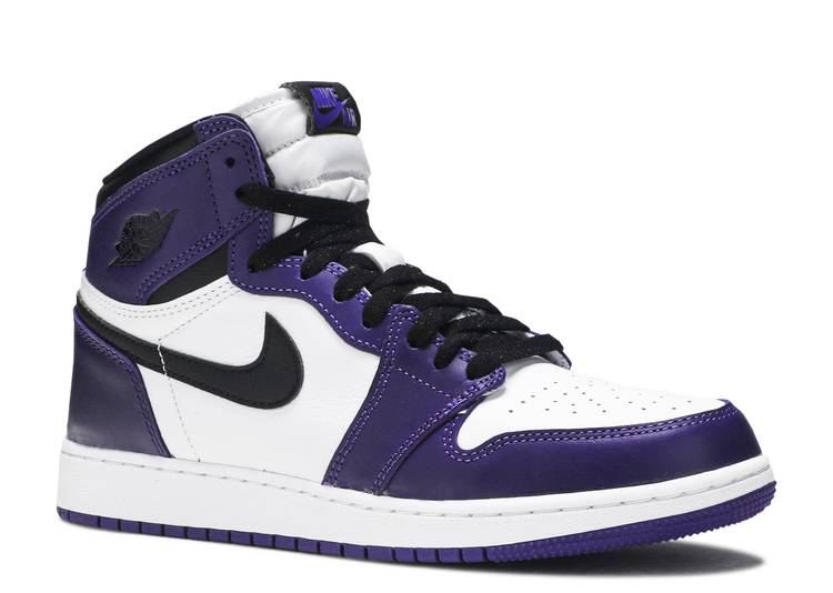 Jordan 1 Retro High Court Purple White (GS) - The Hype Kelowna