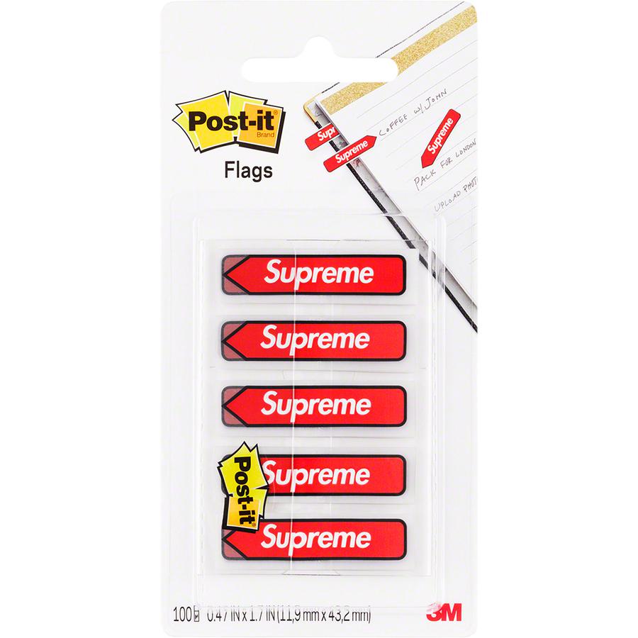 Supreme Post-it Flags Red