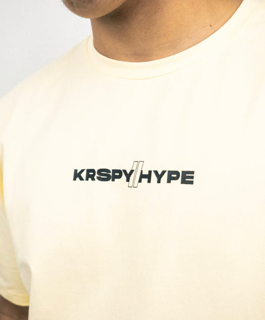 KRSPY//HYPE Collab Tee - Cream - The Hype Kelowna