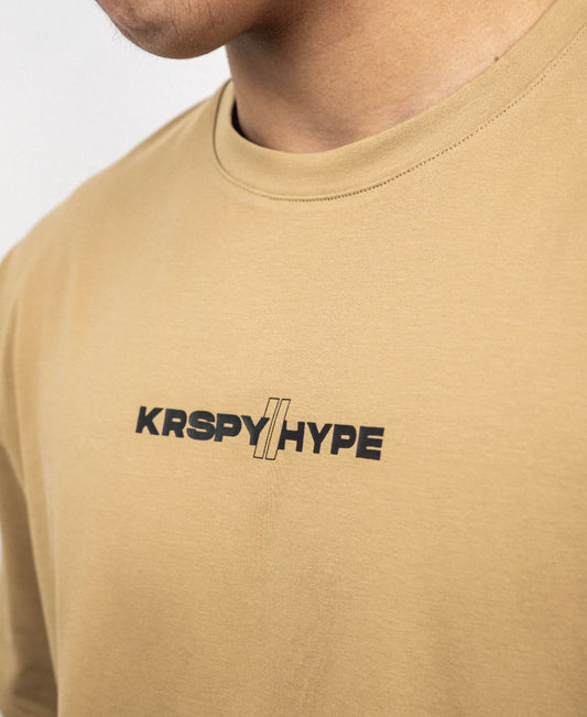KRSPY//HYPE Collab Tee - Brown