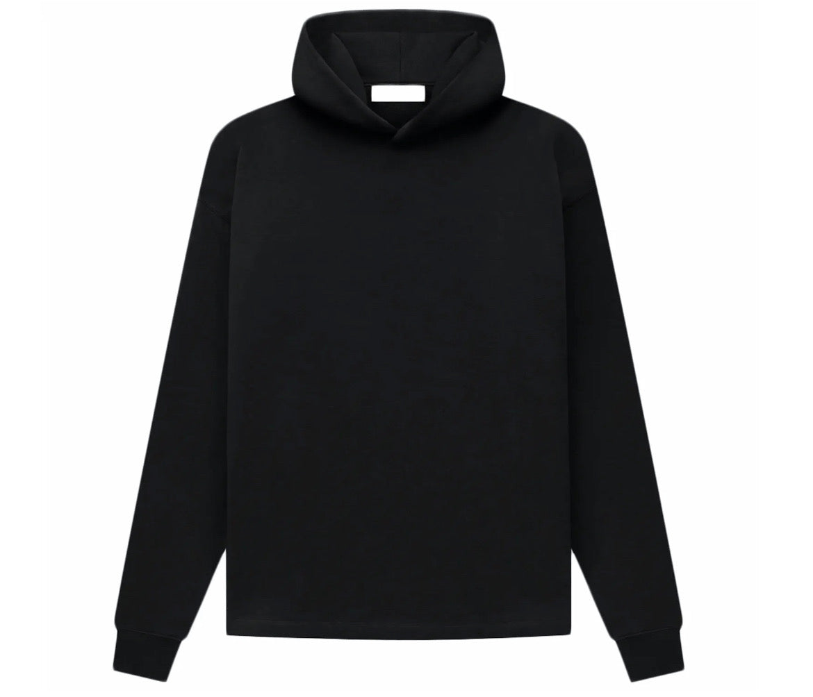 Essentials Relaxed Hoodie Stretch Limo Black