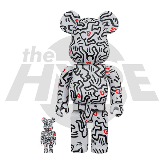 Bearbrick Keith Haring #8 100% & 400% Set - The Hype Kelowna