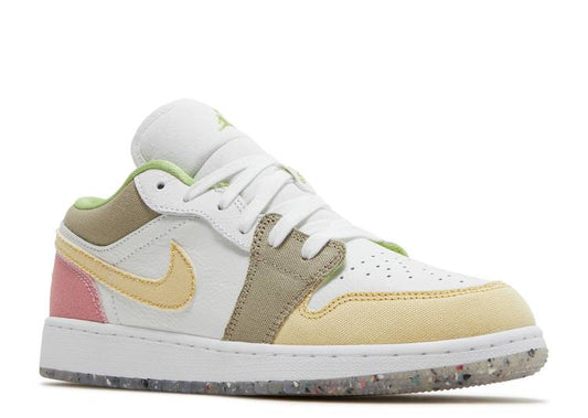 Jordan 1 Low Pastel Grind Vivid Green (GS) - The Hype Kelowna