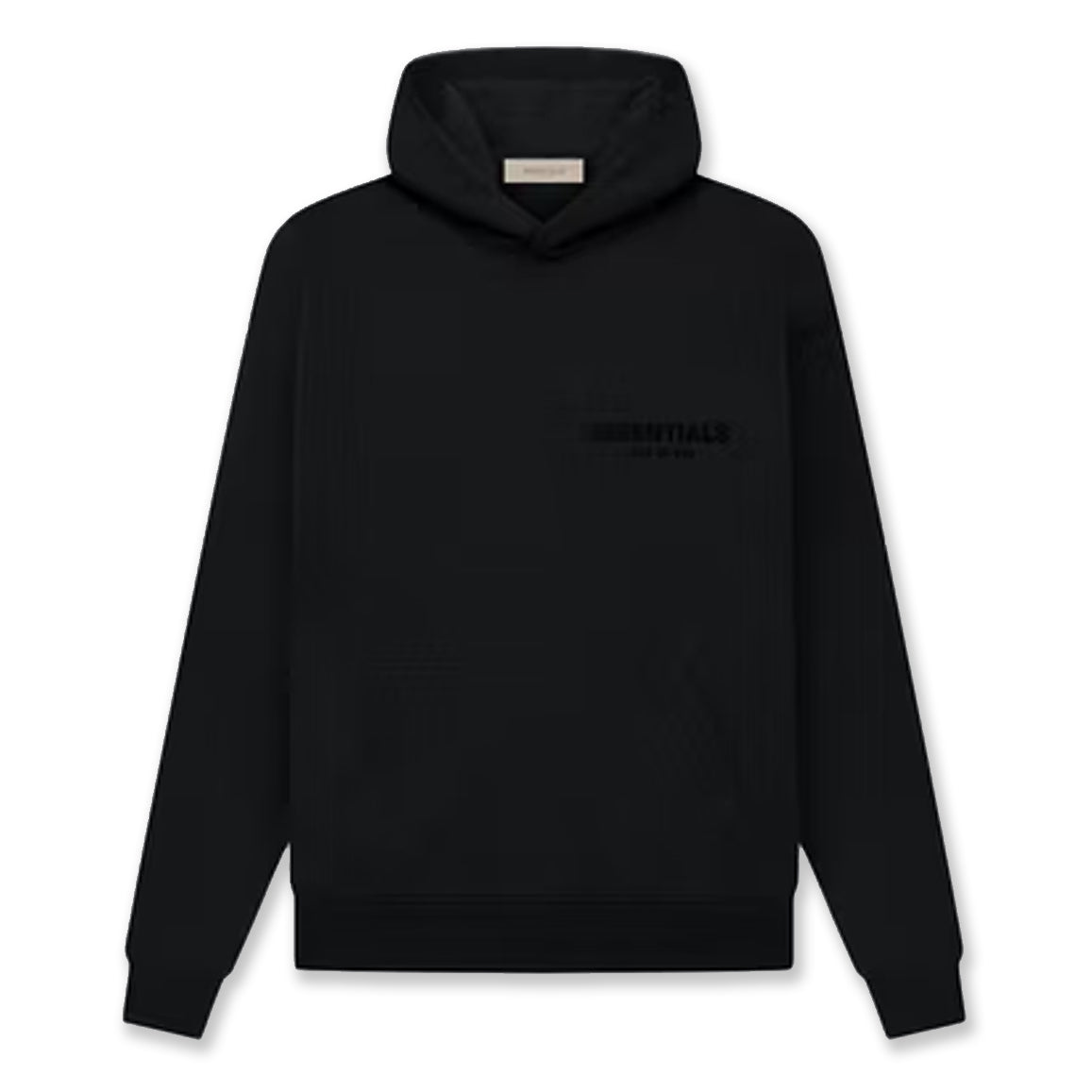 Essentials Hoodie Stretch Limo Black Front/Back Logo - The Hype Kelowna