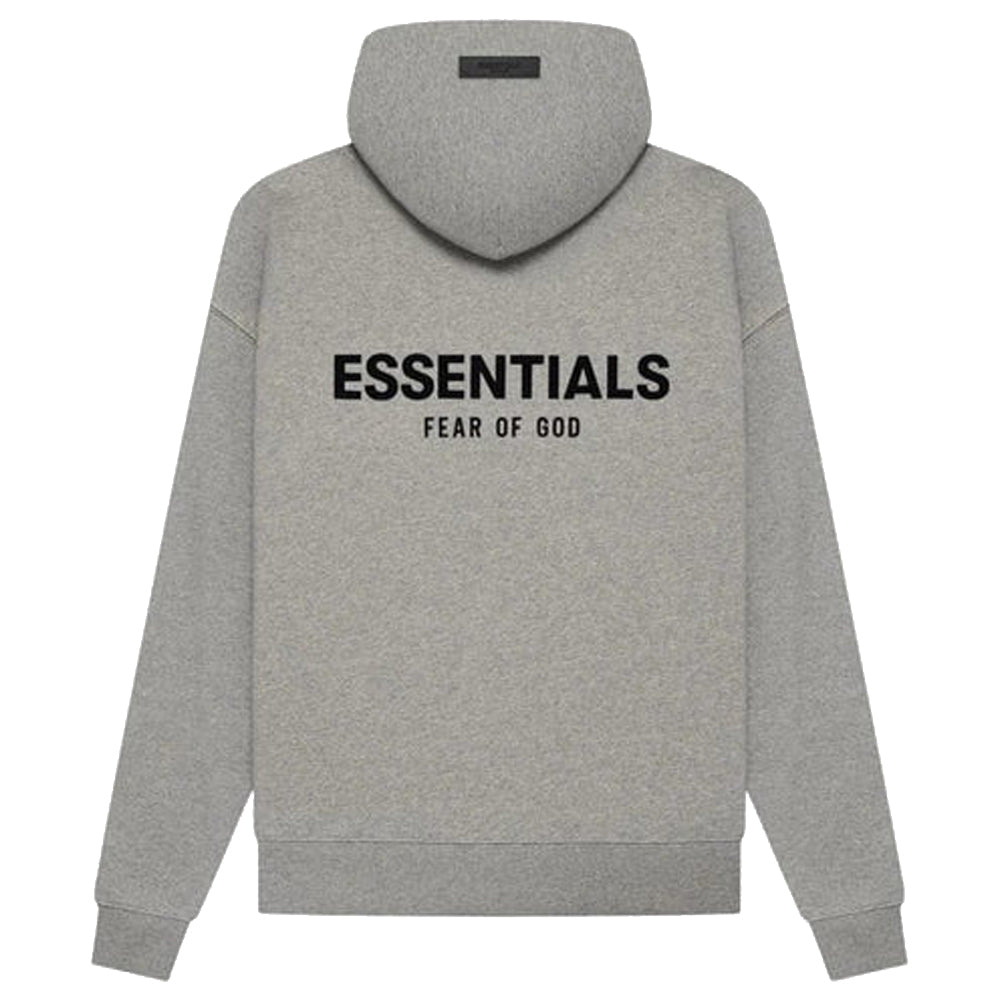 Essentials Hoodie Dark Heather Front/Back Logo – The Hype
