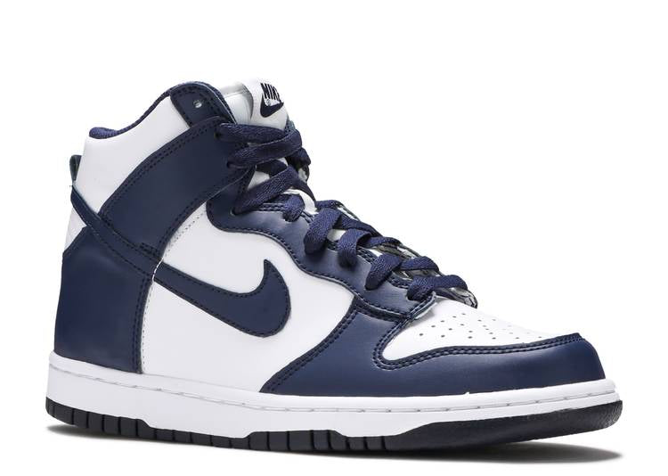 Nike sb dunk on sale high blue and white