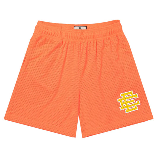 Eric Emanuel Mesh Shorts - Orange/Yellow - The Hype Kelowna