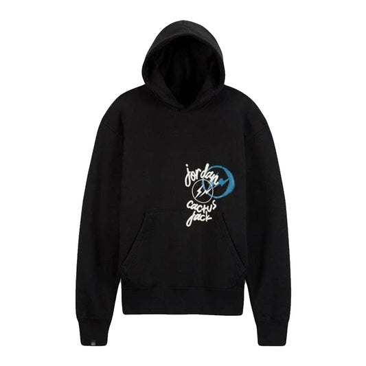 Travis Cactus Jack Fragment Jordan Hoodie Black